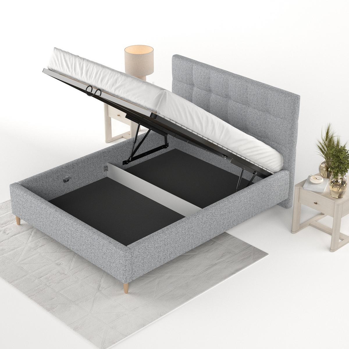 POLSTERBETT Cora 180/200 cm Grau im Riva Stoff - Naturfarben/Grau, Holz/Holzwerkstoff (180/200cm) - AltaBeds