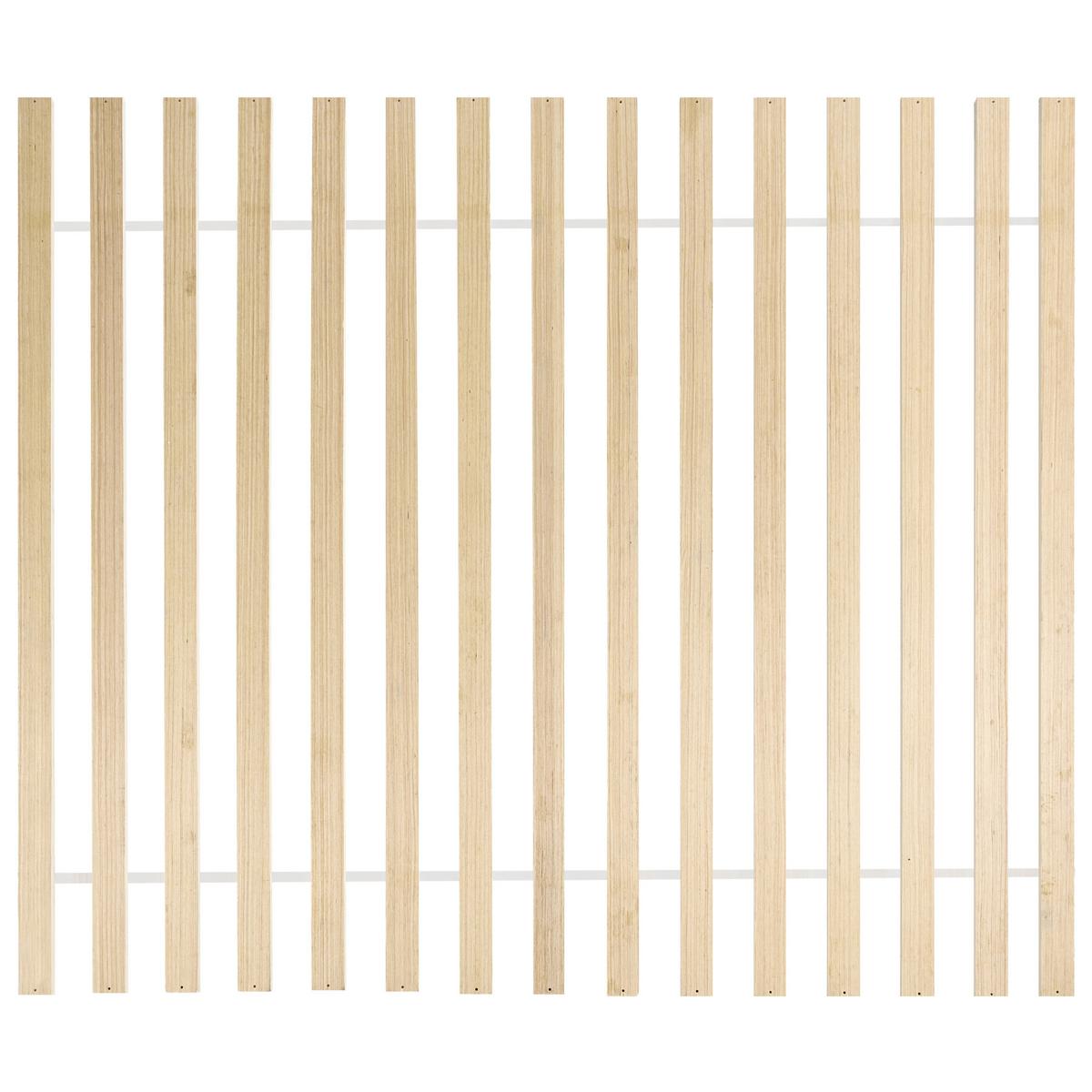 BETT mit Lattenrost 160/200 cm Hellbraun Brunemont - Hellbraun, Holz (160/200cm) - Beliani