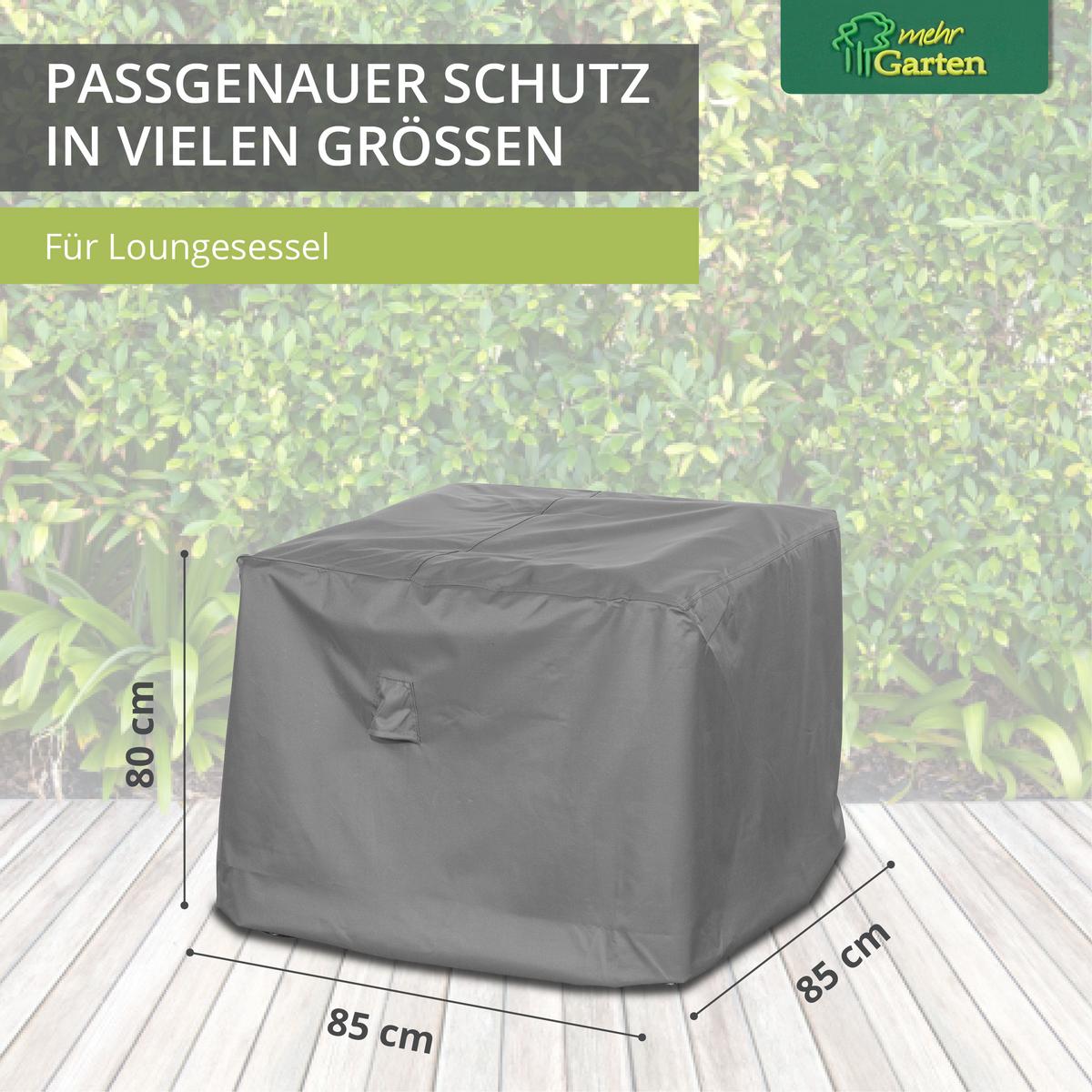 SCHUTZHÜLLE für Loungesessel SHP-20065 - Grau, Kunststoff (100/80/100cm) - mehr Garten