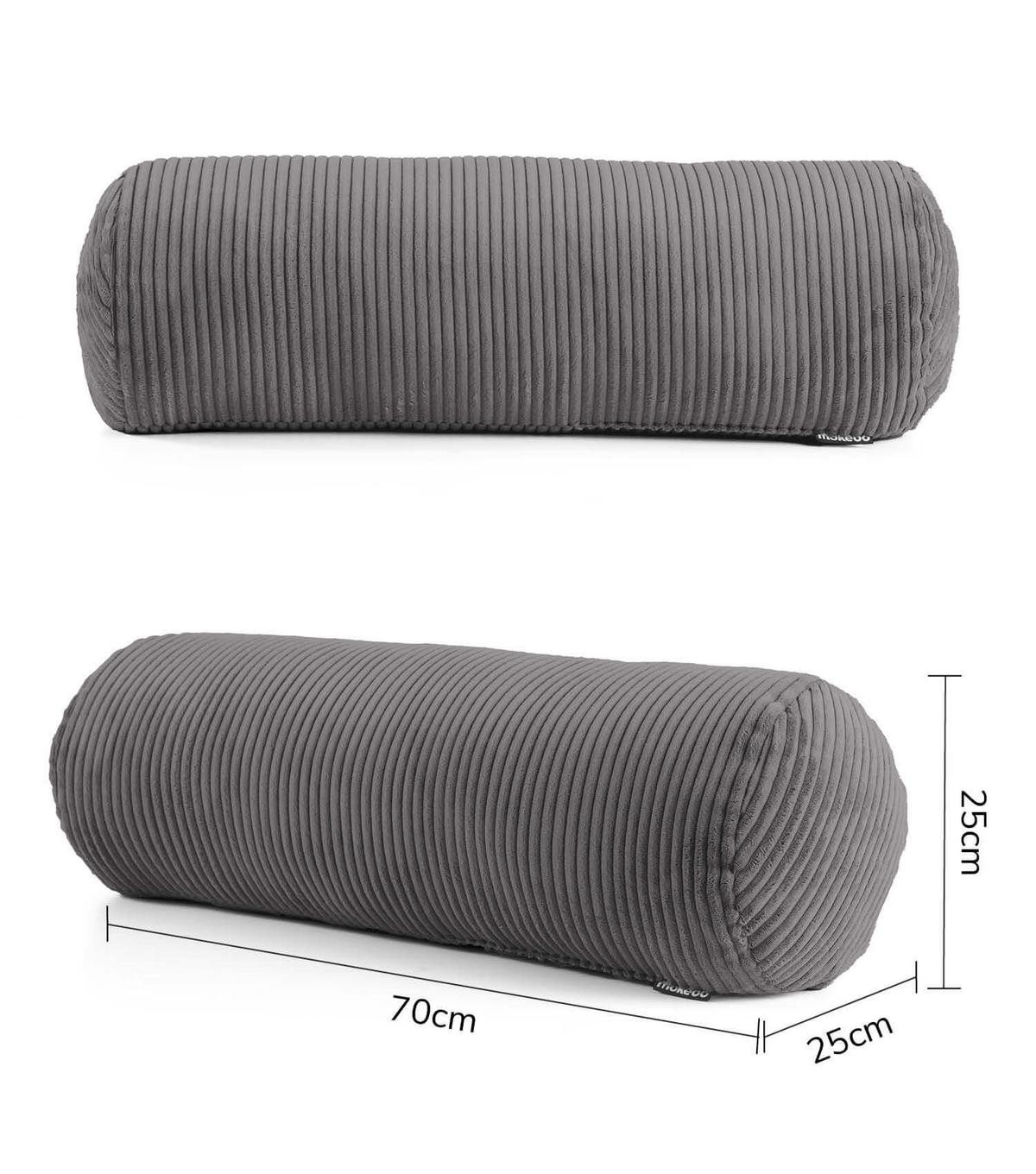 XXL NACKENROLLE Der Powernap - Anthrazit, Textil (25/70cm) - Mokebo