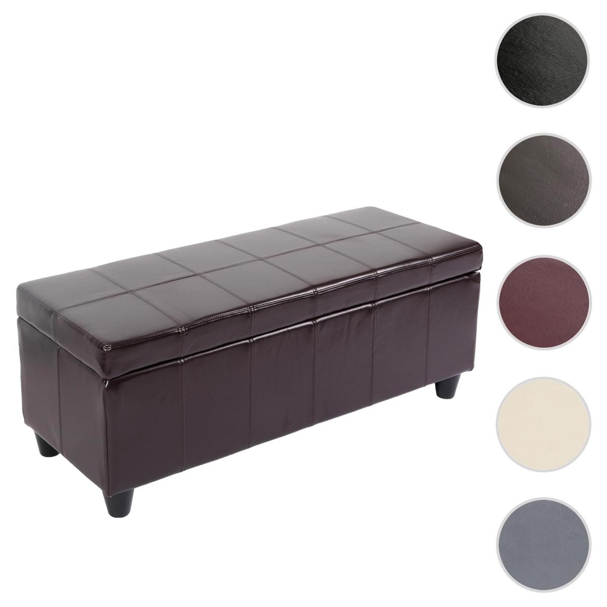 AUFBEWAHRUNGS-TRUHE Braun - Braun, Leder (112/45/45cm) - MCW