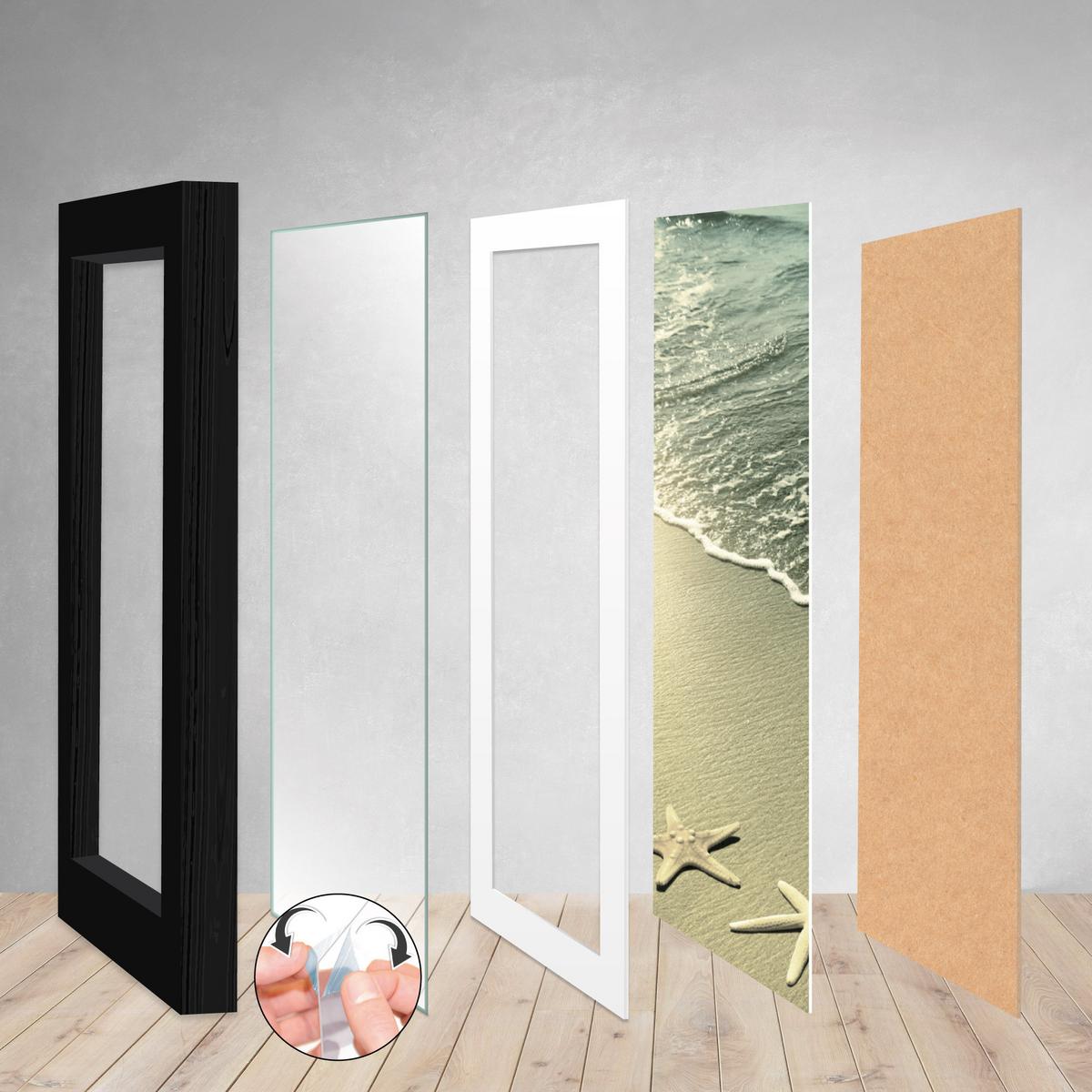 BILDERRAHMEN Ocean MDF Schwarz (12tlg) - Schwarz, Holzwerkstoff (24/21cm) - BoMoe