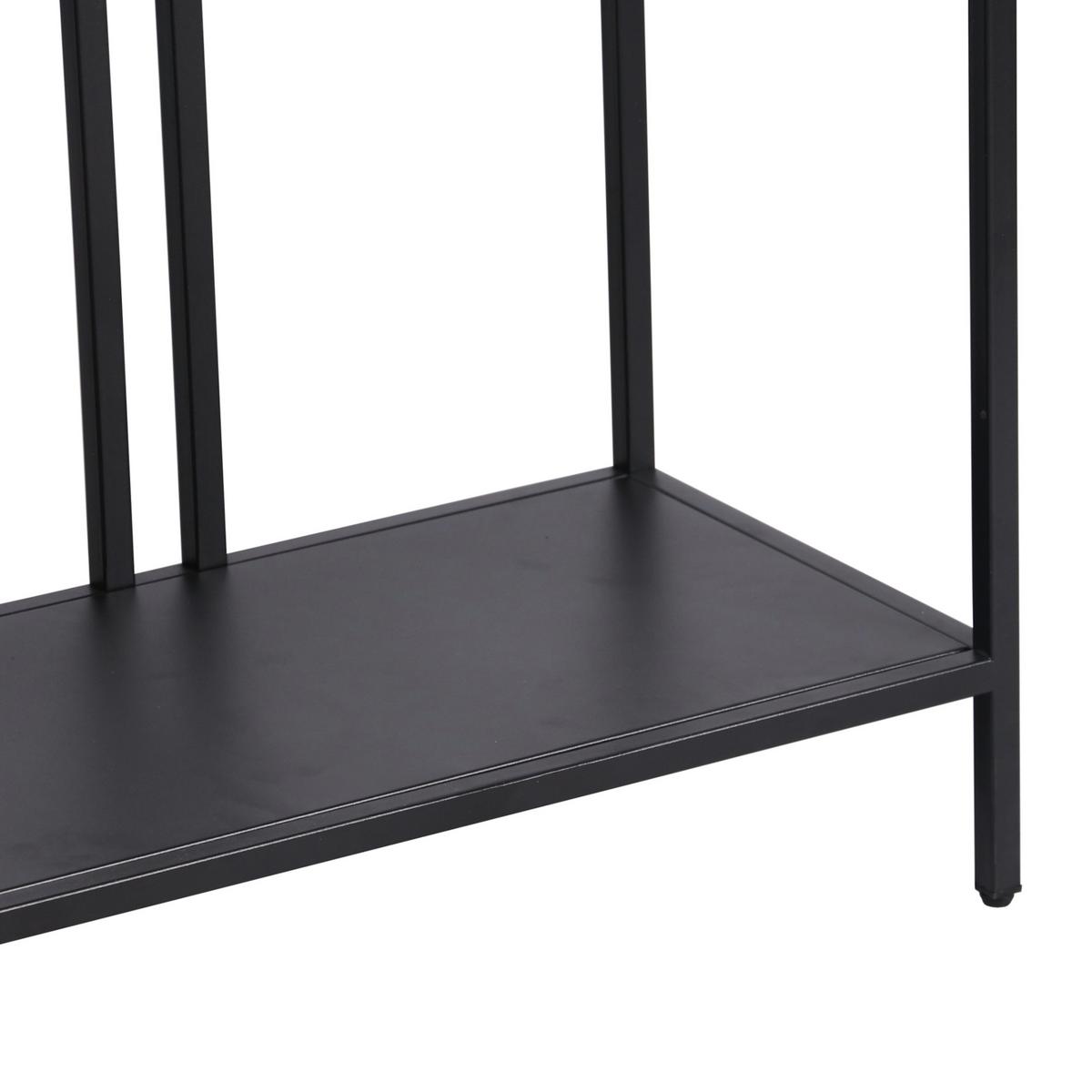 KONSOLENTISCH Kumlinge - Schwarz, Metall (30/110/78cm) - [en.casa]