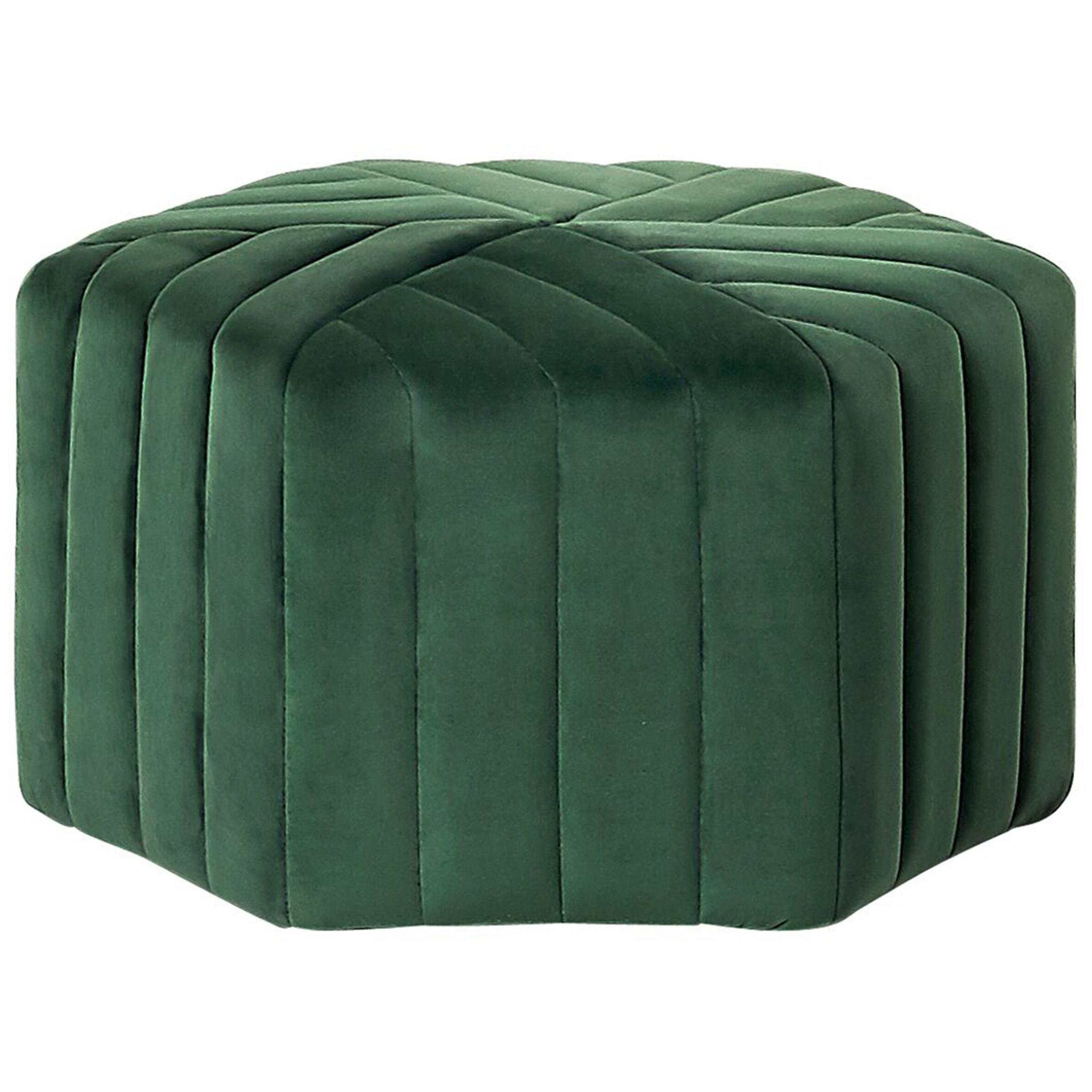 POUF Murietta 53/53/29 cm - Grün, Textil (53/29/53cm) - Beliani