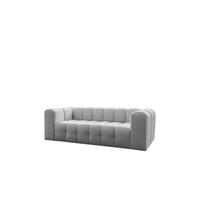 SOFA 3-sitzer Solvie In Moly - Hellgrau, Holzwerkstoff/Textil (230/75/106cm) - Fun Möbel