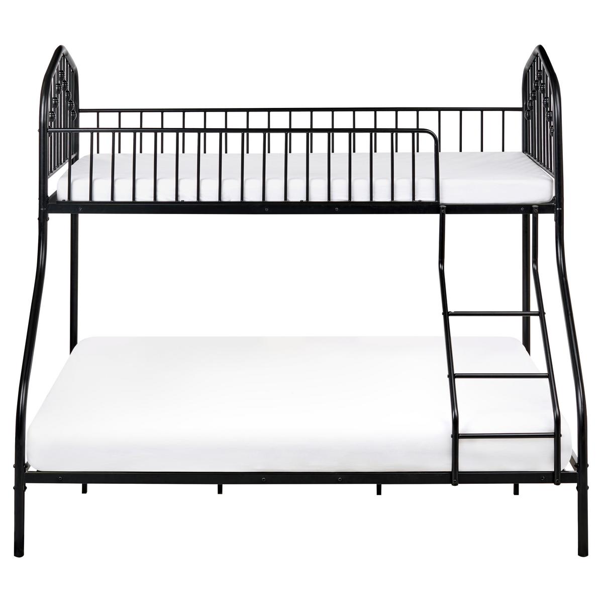 HOCHBETT 90-140/200 cm Schwarz Chamonix - Schwarz, Metall (140/200cm) - Beliani