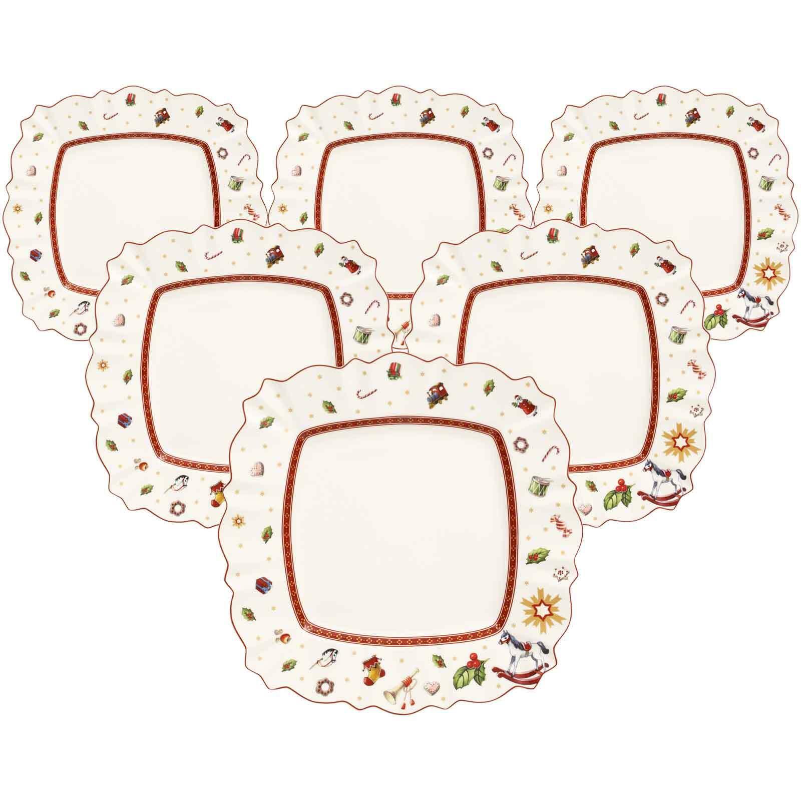 SPEISETELLER Toy's Delight weiß 28 x 28 cm 6er Set - Weiß, Keramik (28.5cm) - Villeroy & Boch