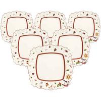 SPEISETELLER Toy's Delight weiß 28 x 28 cm 6er Set - Weiß, Keramik (28.5cm) - Villeroy & Boch