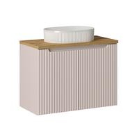 WASCHTISCH 80cm Riva Kaschmir - Beige, Holzwerkstoff (80/57/40cm) - Petits-meubles