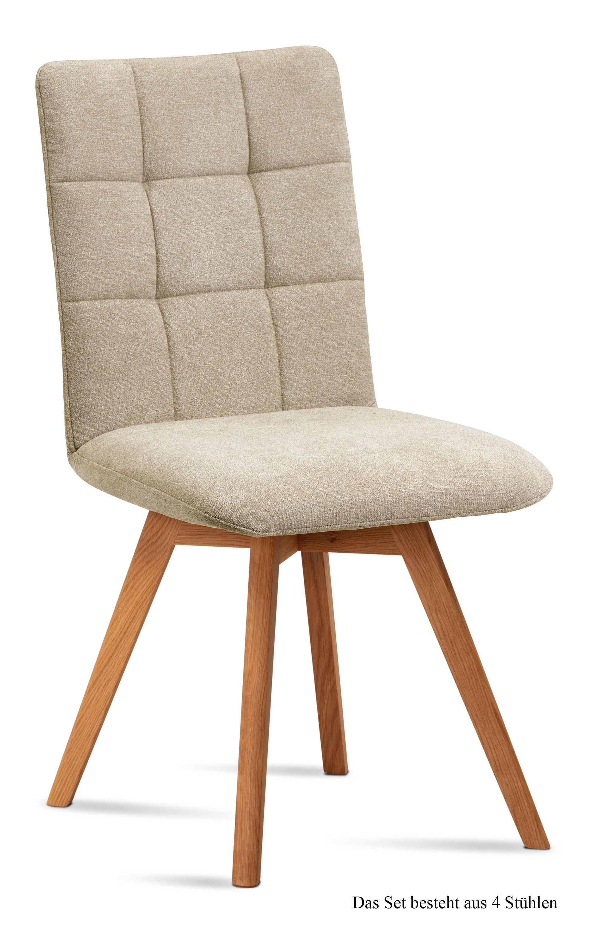 ESSZIMMERSTUHL (4er-Set) Dinny 47x91x60 Eiche geölt/Natur - Eichefarben/Naturfarben, Kunststoff (60/91/47cm) - 58aufmkessel