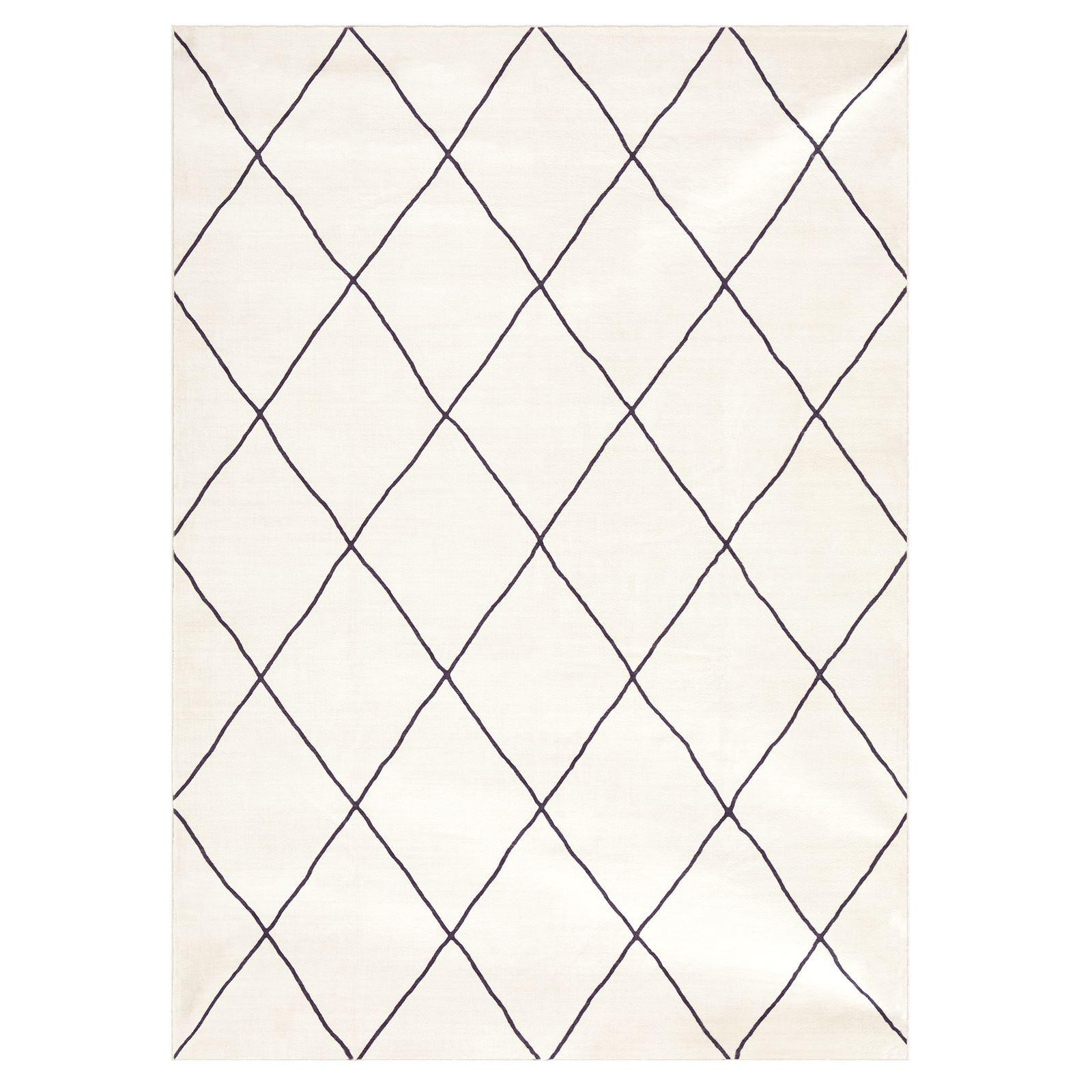 TEPPICH RHOMB - Creme, Textil (160/230cm) - IDIMEX