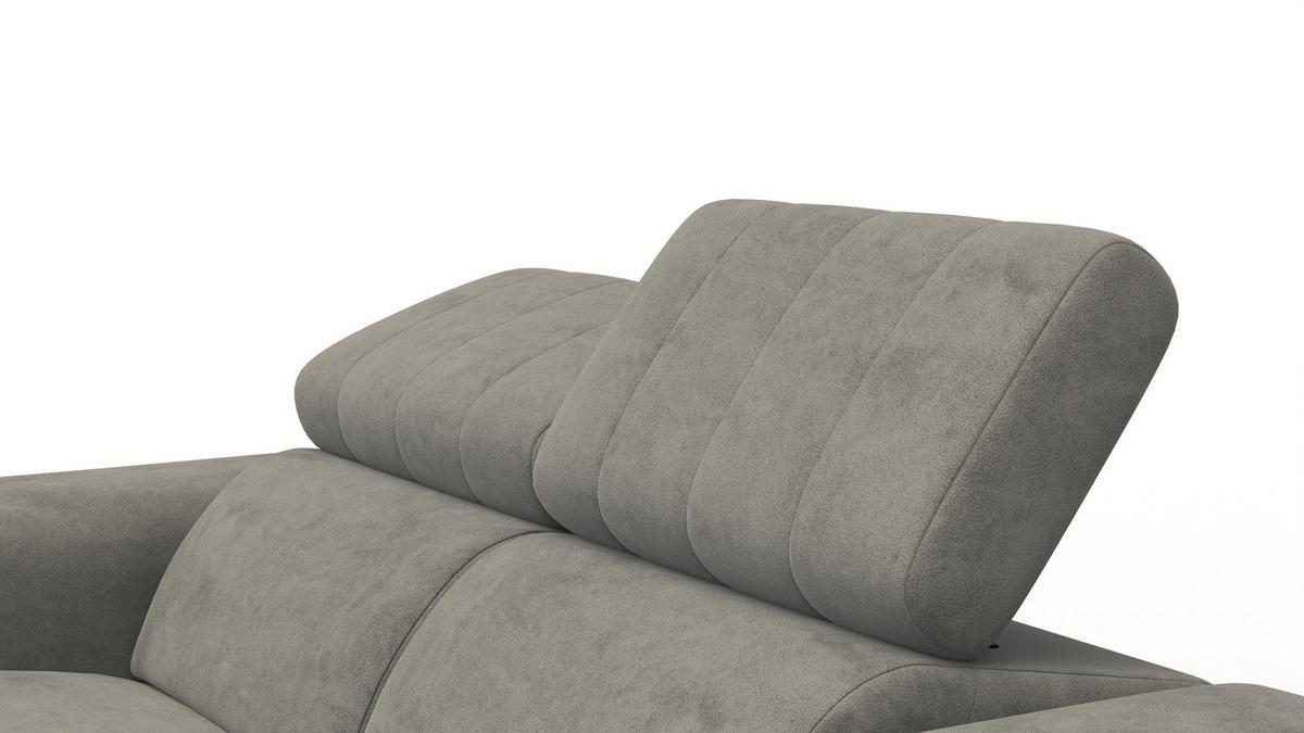 RELAXSOFA NORDEL 2-Sitzer, taupe - Taupe/Schwarz, Holz/Textil (150/80/105cm) - Wozimo