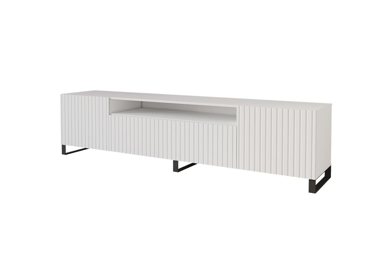 LOWBOARD KITO-S 200x53x41 cm - Weiß - Schwarz/Weiß, Holzwerkstoff (200/53/41cm) - ALTDECOR