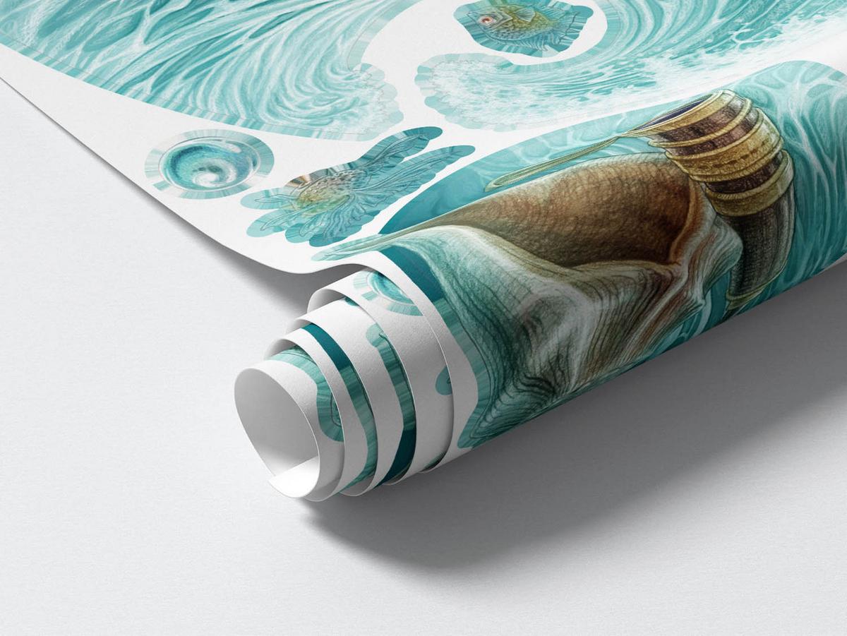 WANDAUFKLEBER 100x103cm - Seeexpedition - Multicolor, Kunststoff (100/103/0.1cm) - Wallfluent