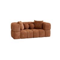 SOFA 2-sitzer Vega - Rotbraun, Holzwerkstoff/Textil (200/77/103cm) - Fun Möbel
