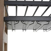 WEINREGAL aus Metall B71 cm - Schwarz, Metall (39/3/44cm) - Signature