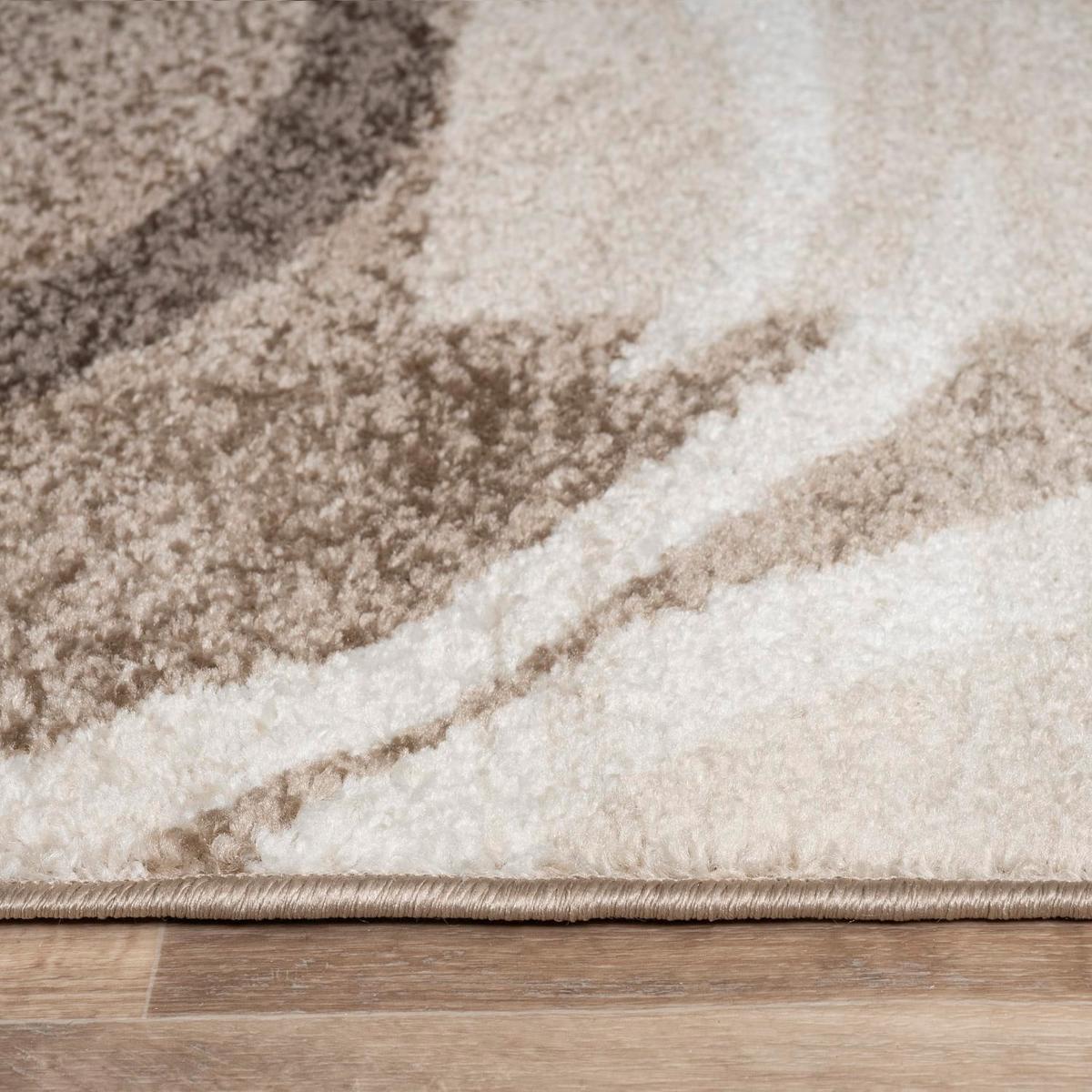KURZFLORTEPPICH, abstrakt, Braun, 60 x 100 cm - Braun, Textil (100/60cm) - KADIMA DESIGN