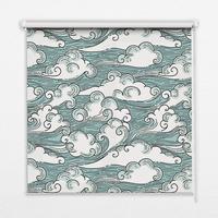 INNENROLLO - Fensterrollo - Rollo - 90x180 cm - Wolken und Wind - Weiß, Kunststoff (90/180/0.5cm) - TULUP