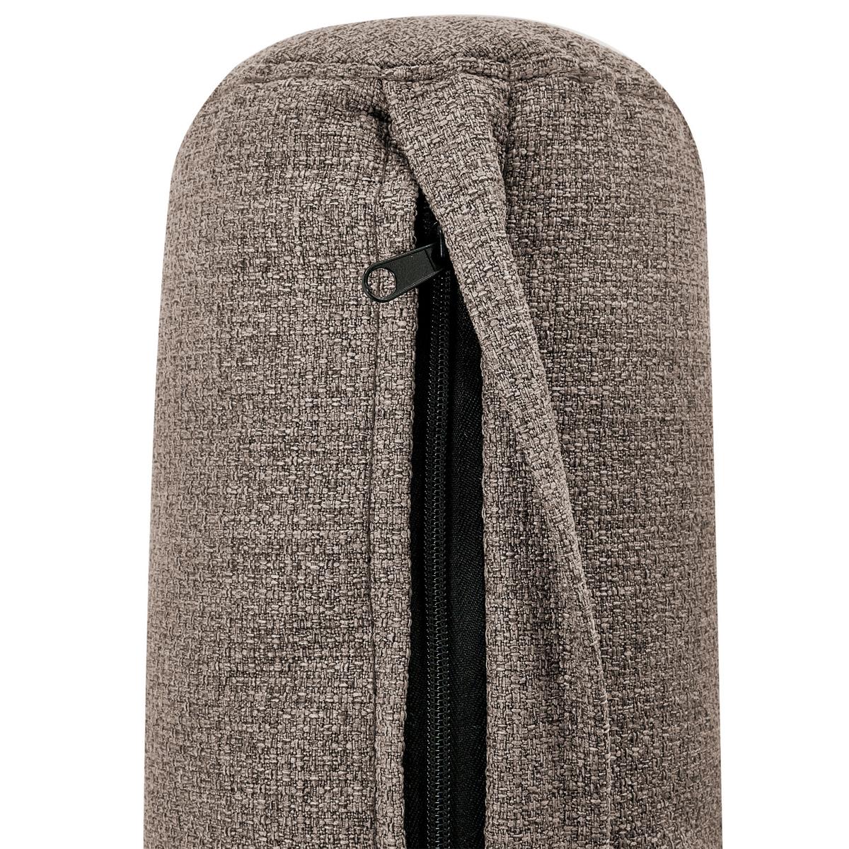 CHAISELONGUE-LINKSSEITIGE Stoff Taupe Yvoire - Taupe/Beige, Textil (68/72/151cm) - Beliani