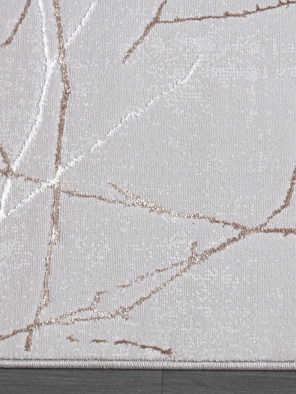 KURZFLORTEPPICH Abstrakt KAVALA Polyester Grau 160 x 230 cm - Grau, Textil (160/230cm) - KADIMA DESIGN