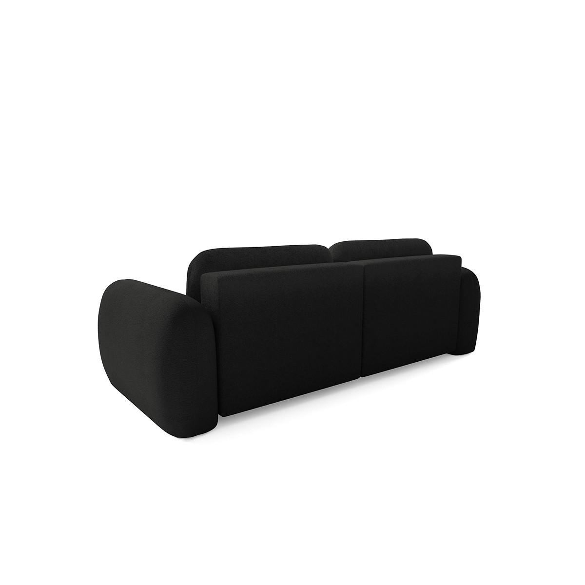 ECKSOFA Livio 3 Sitzplätze Schwarz - Schwarz, Holz (270/165cm) - Petits-meubles