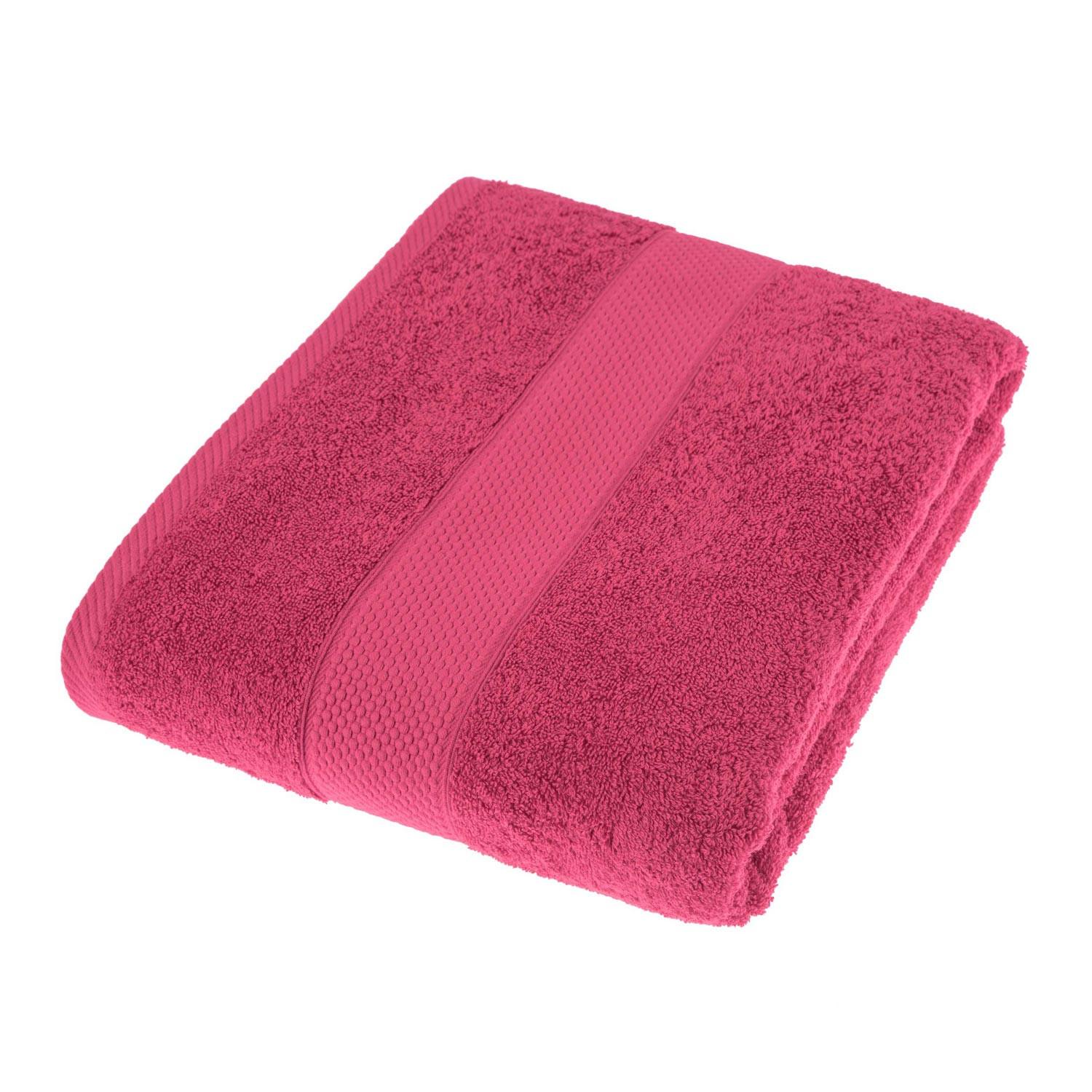 SAUNATUCH Essential himbeere 100/180 cm - Pink, Textil (100/180cm) - Homescapes
