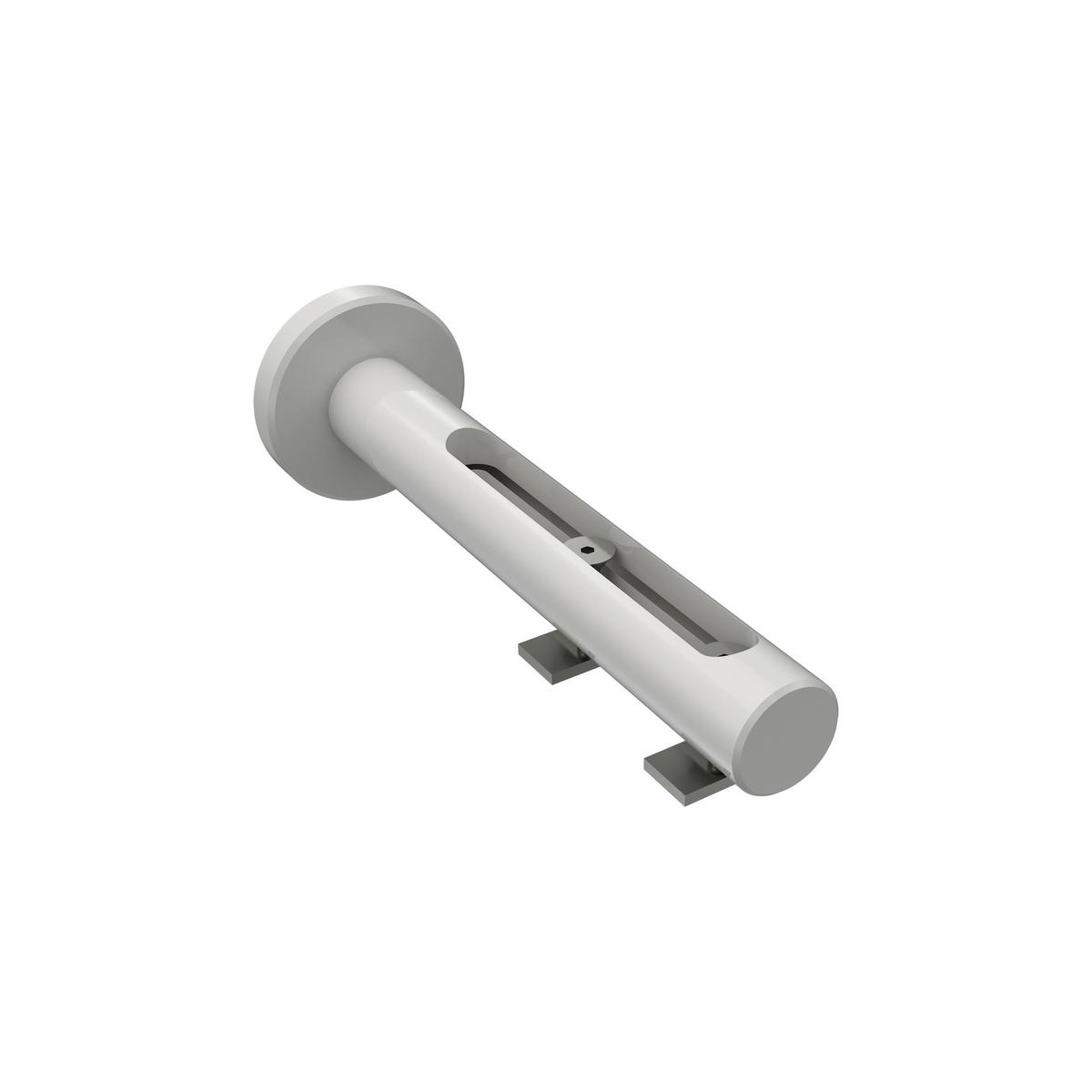 GARDINENSTANGE INNENLAUF Siteno Verano 360 cm (geteilt in 2 x 180 cm), 2-läufig, 20 mm Ø Chrom - Chromfarben/Weiß, Metall (360cm) - INTERDECO