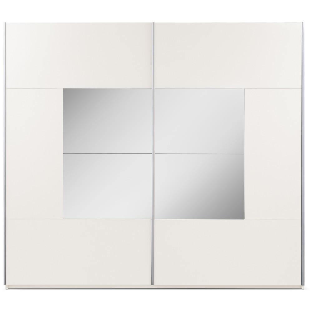 SCHWEBETÜRENSCHRANK Brooklyn mit 2 Türen und Spiegel, kaschmir, 250 cm - Kaschmir, Holzwerkstoff (250/215/65cm) - Beautysofa