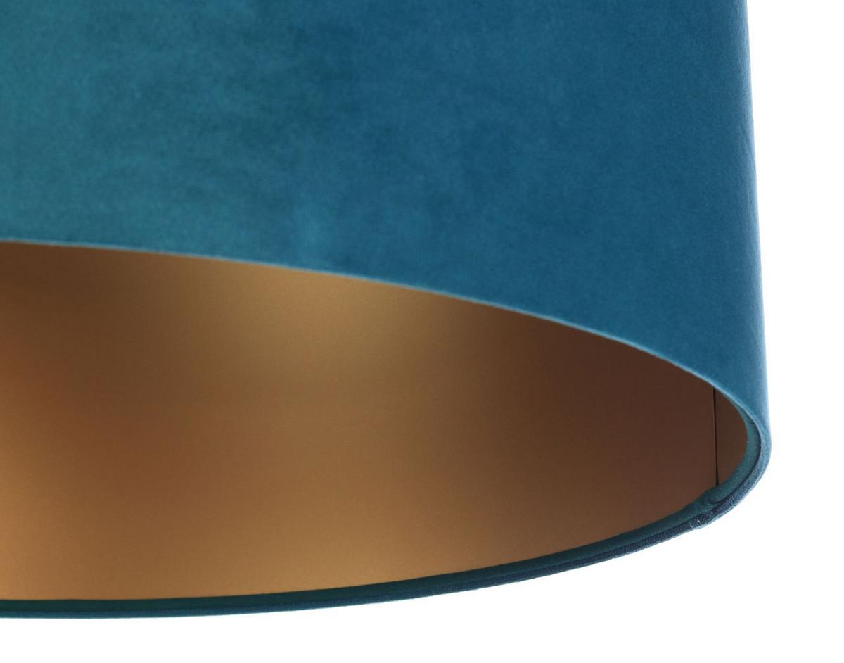 HÄNGELEUCHTE Gold 50/25 cm - Türkis/Goldfarben, Kunststoff (50/0.8/25cm) - ONZENO
