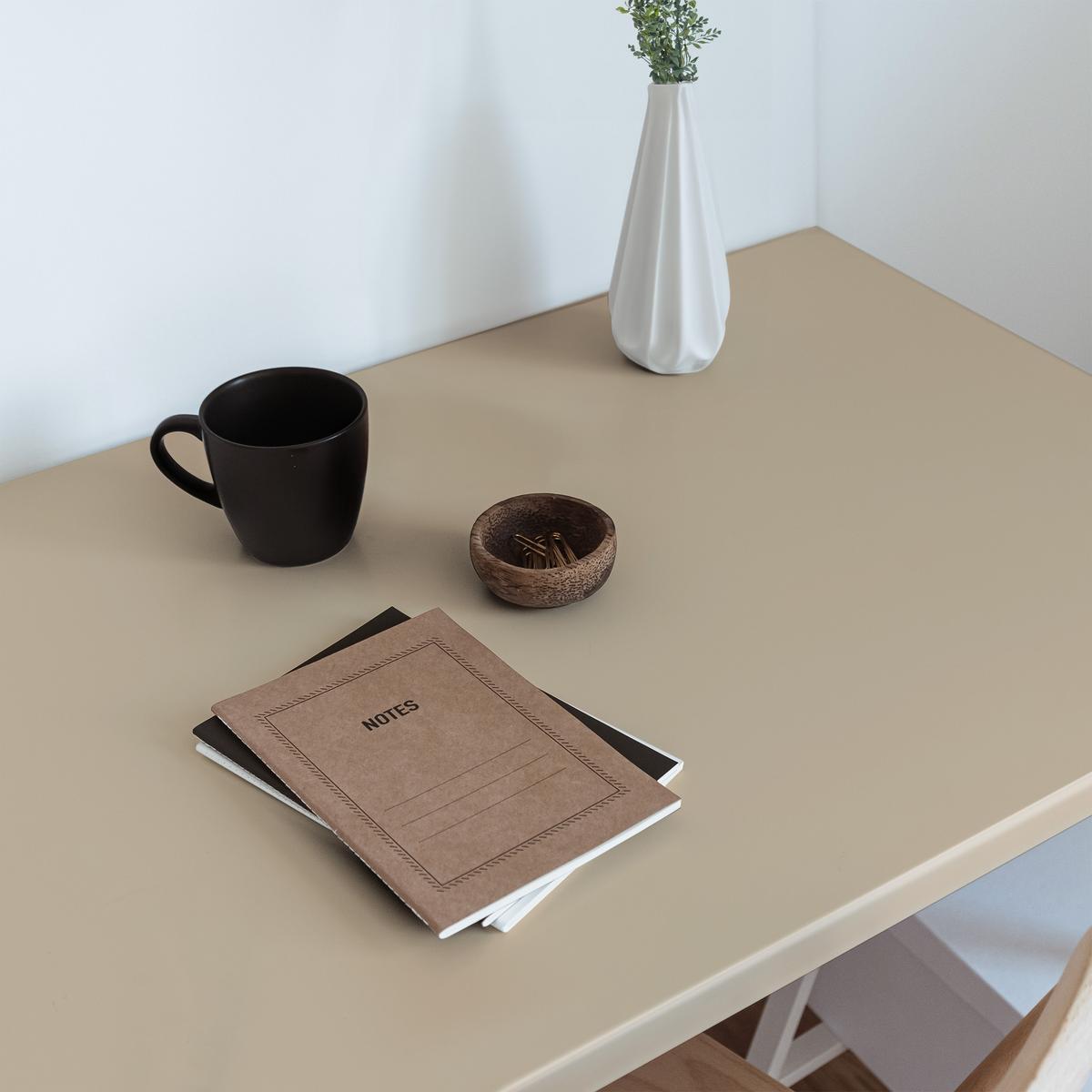 MÖBLAUFKLEBER 100x50 cm beige - Blaugrau, Kunststoff (50/0.1/100cm) - Wallfluent