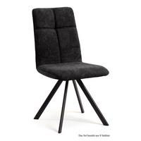ESSZIMMERSTUHL drehbar (8er-Set) Deryl 47x92x60 Schwarz/Anthrazit - Anthrazit/Schwarz, Kunststoff (60/92/47cm) - 58aufmkessel