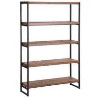 REGAL 4 Fächer Tifton - Dunkelbraun, Holzwerkstoff (100/155/30cm) - Beliani