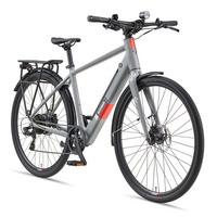 E-BIKE Urban UH200 28 Zoll Pedelec 475,2 Wh Hinterradmotor 7-Gang Kettenschaltung, leicht - Grau, Metall (111.5cm) - Telefunken