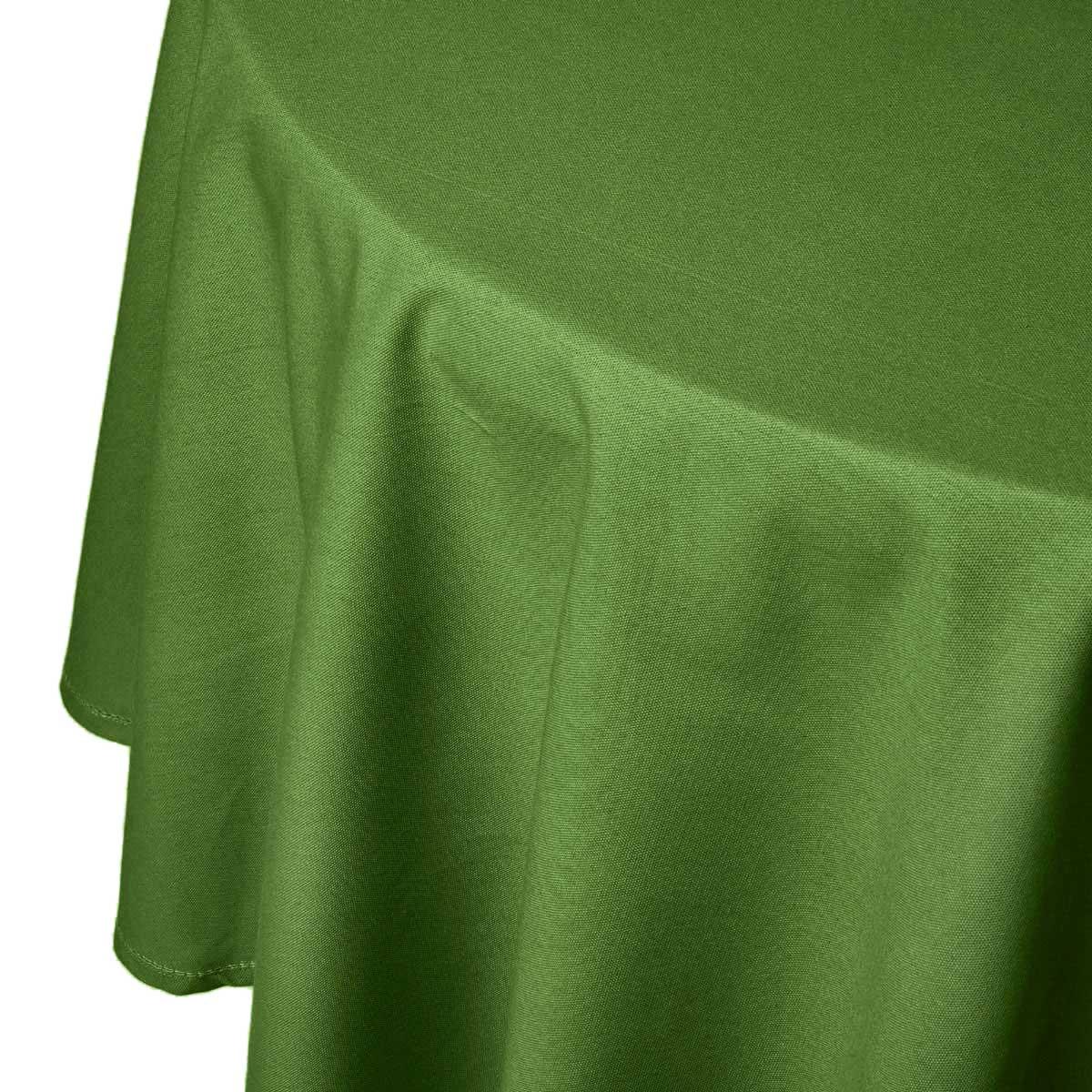 TISCHDECKE olivgrün rund 178 cm, 100% Baumwolle - Olivgrün, Textil (178/178cm) - Homescapes