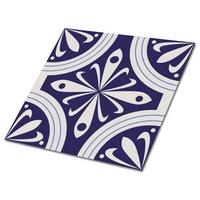 SELBSTKLEBENDE Wandfliesen 9 Stück 30x30 cm - Pfauenfedern - Blau, Textil (30/1.6/30cm) - TULUP