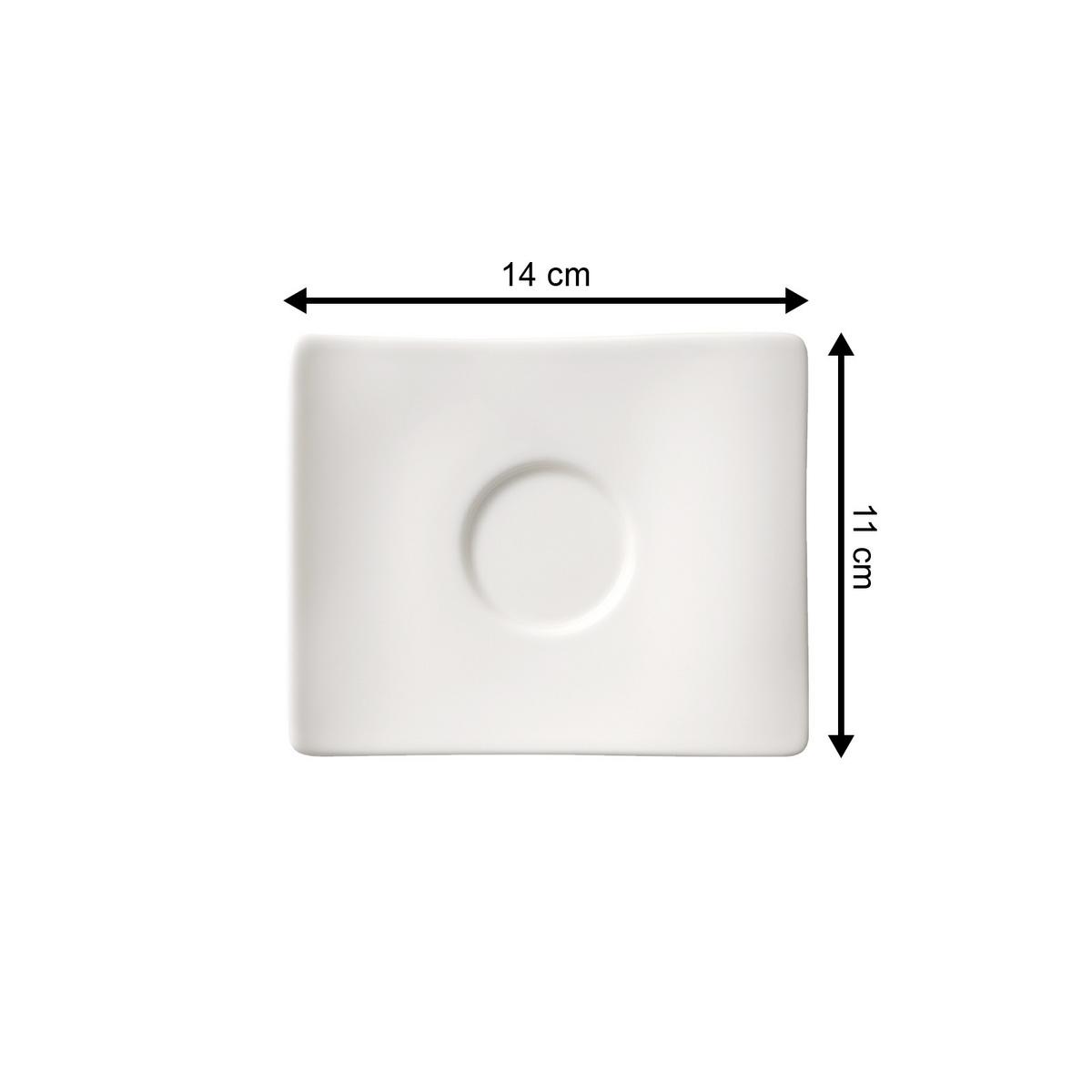 ESPRESSOTASSE MIT UNTERTASSE NewWave weiß 80 ml - Weiß, Keramik (11.5/8.8/14cm) - Villeroy & Boch