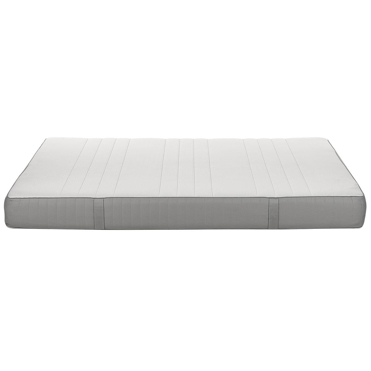 SCHAUMMATRATZE H2/3 Mittel 160/200 cm Cheer - Weiß, Textil (160/200cm) - Beliani