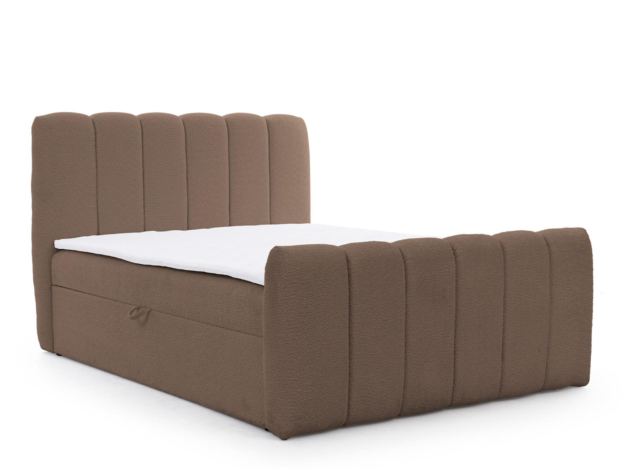 BOXBETT Denis - Braun, Holzwerkstoff/Textil (120/200cm) - Fun Möbel