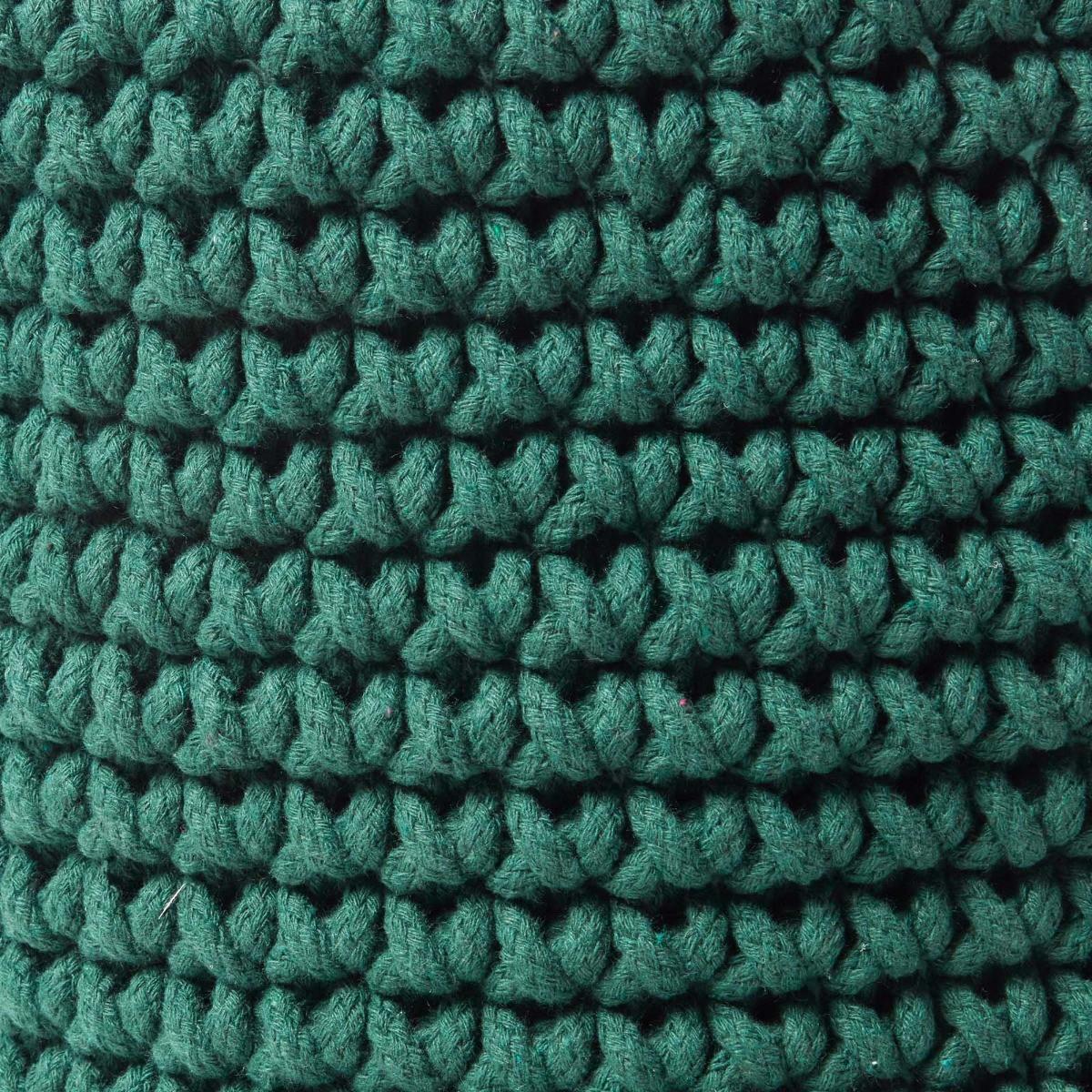 AUFBEWAHRUNGSKORB Baumwolle 42/37 cm - Waldgrün, Textil (42/42/37cm) - Homescapes