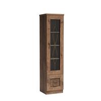 VITRINE UDINE 190 / 46 cm in Eichefarben - Eichefarben, Holzwerkstoff (46/190/44cm) - MASSENO