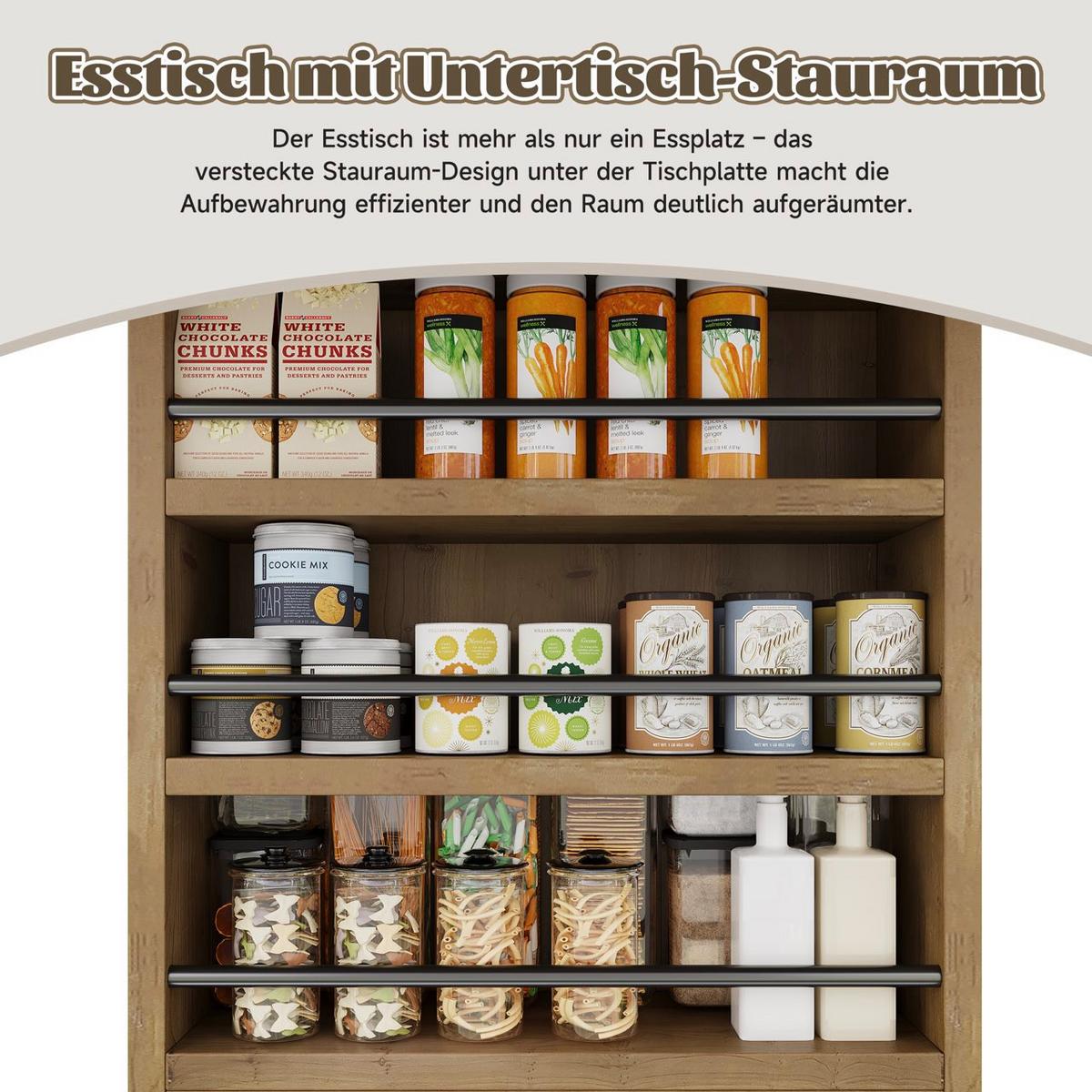 ESSTISCH Ausziehbar 150-200cm Eichenfarbe Skandinavisch mit Stauraum - Eichefarben, Holzwerkstoff (90/200/76cm) - Urban Meuble