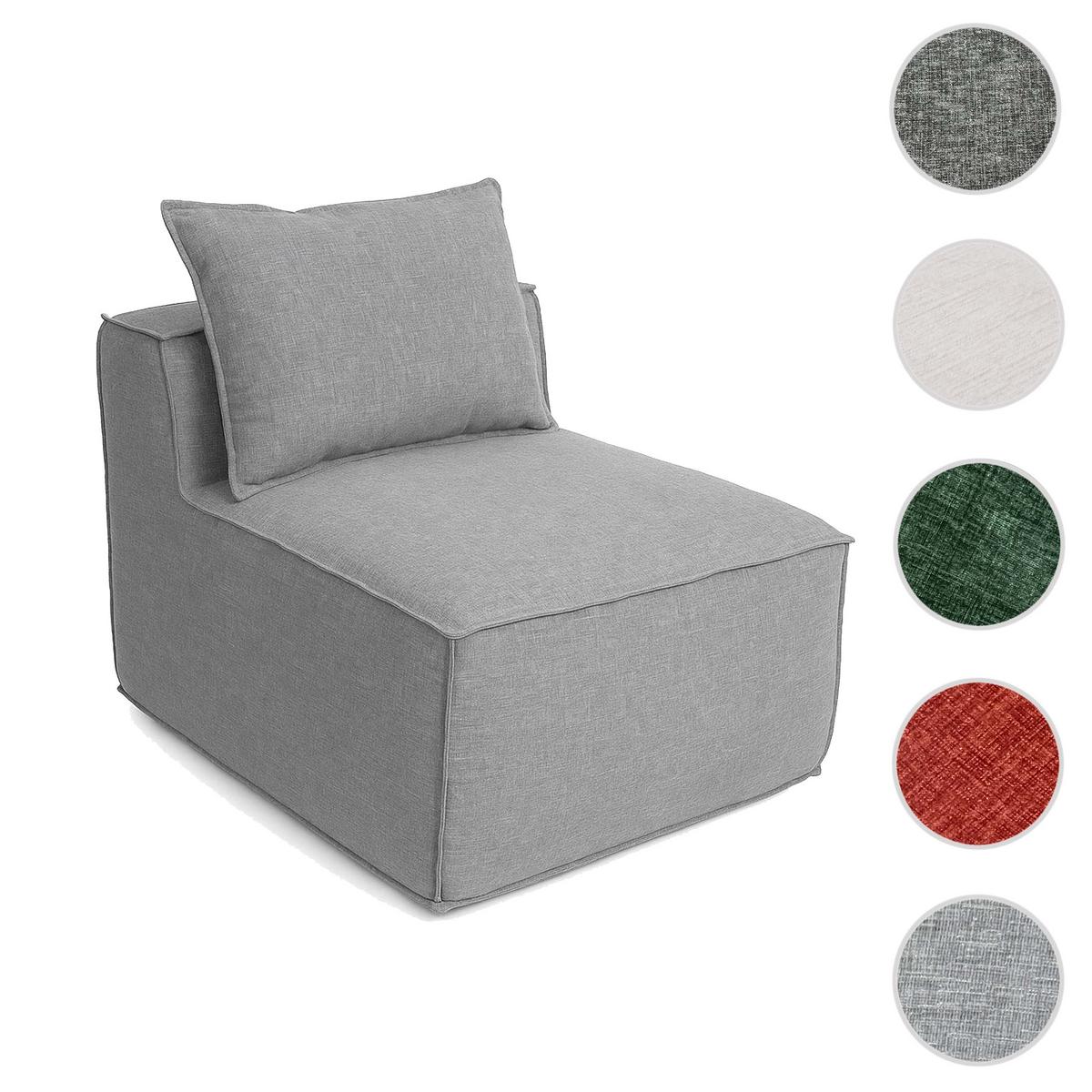 SESSEL Hellgrau - Hellgrau, Textil (75/63/97cm) - MCW