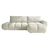 ECKSOFA Mitto O, Seite: Rechts - Creme/Schwarz, Holz/Kunststoff (285/172cm) - MIRJAN24