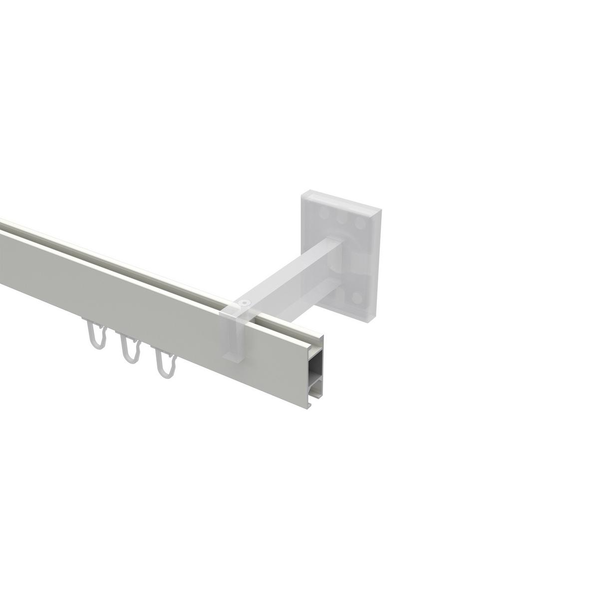 GARDINENSTANGE INNENLAUF Smartline Paxo 480 cm (geteilt in 3 x 160 cm), 1-läufig, 14x35 mm Weiß - Weiß, Metall (480cm) - INTERDECO