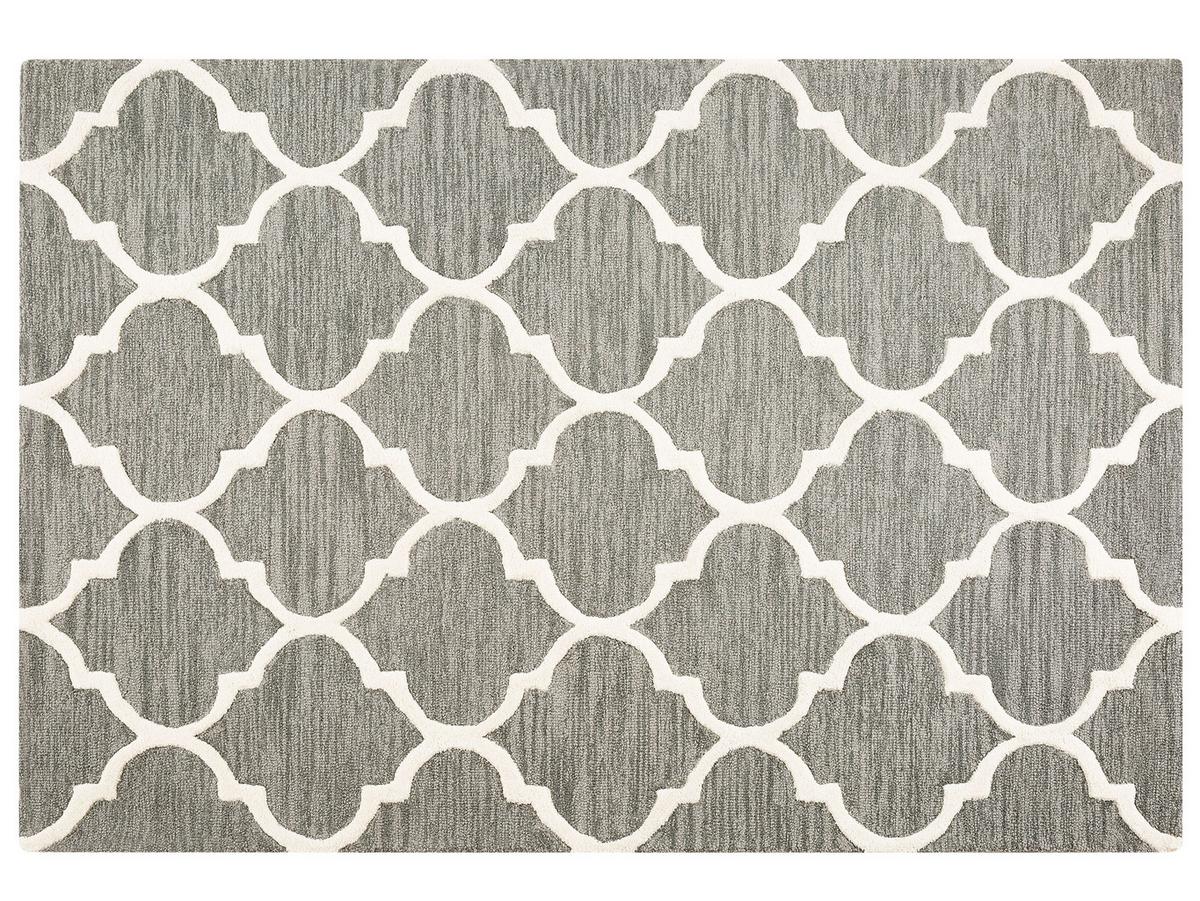 KURZFLOR-TEPPICH Yalova 200/140 cm - Grau, Textil (140/200cm) - Beliani