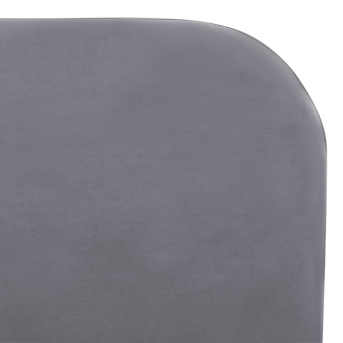 POLSTERBETT 140/200cm Grau Flayat - Grau, Textil (140/200cm) - Beliani