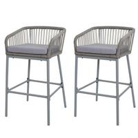 BARHOCKER Hellgrau - Hellgrau, Metall (51/92/53cm) - MCW