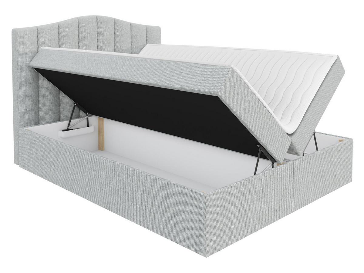 BOXBETT Lindos - H3 - Creme, Holz (160/200cm) - MIRJAN24