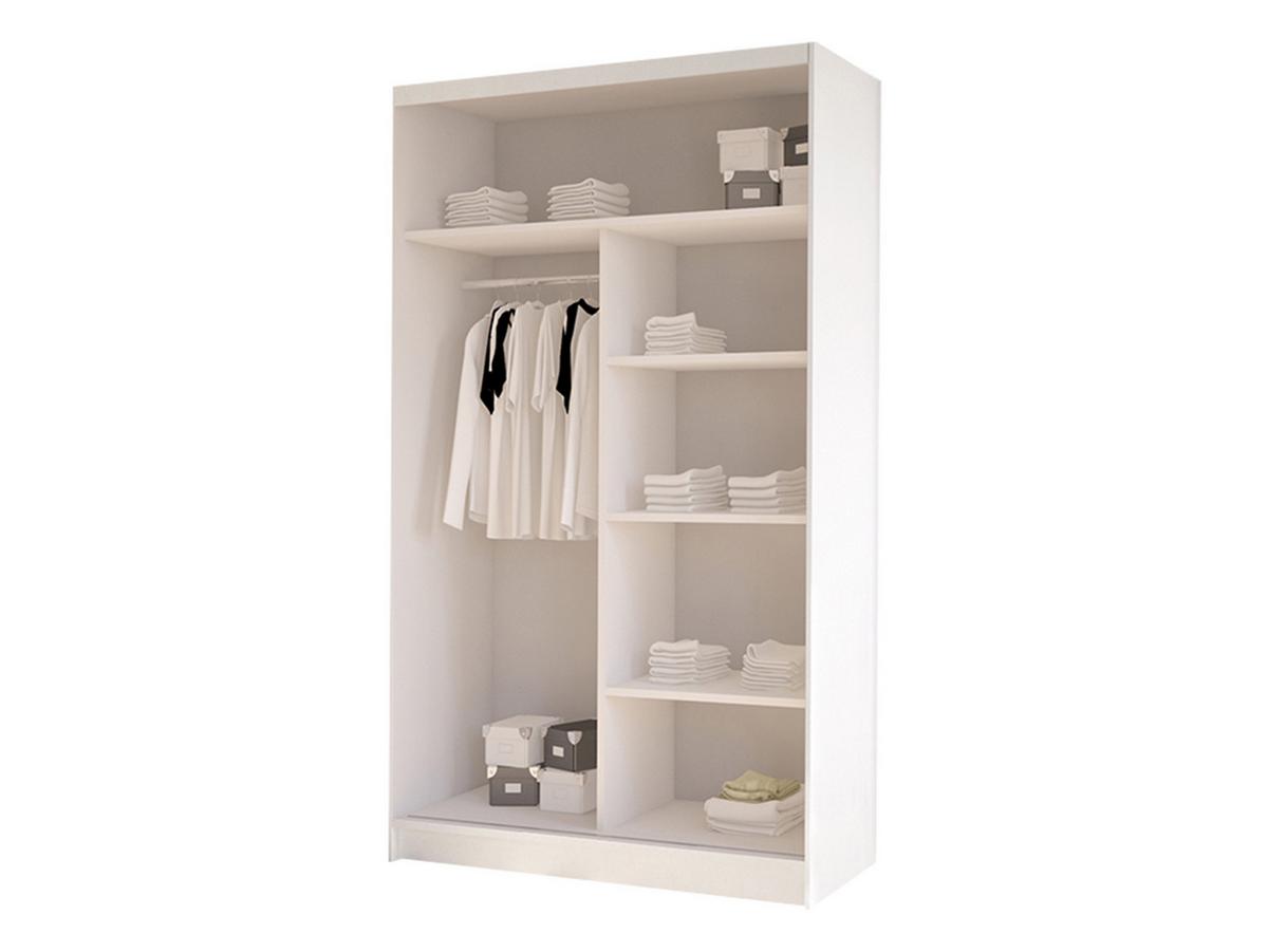 SCHWEBETÜRENSCHRANK Diego IV - Weiß, Holzwerkstoff/Metall (100/200/58cm) - MIRJAN24