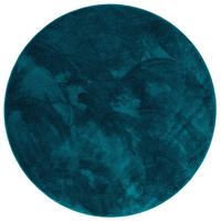 HOCHFLOR LANGFLOR TEPPICH SUPER SOFT MELIA RUND - Petrol, Textil (200/200cm) - Pergamon